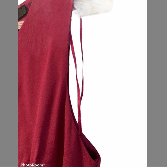 C. LUCE ASYMMETRICAL ONE SHOULDER DRESS WITH BELT - Picture 4 of 8